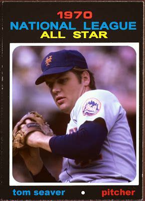 1971 Topps Tom Seaver All Star New York Mets Baseball Cards That