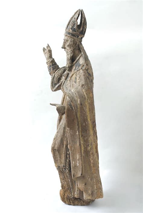 San Fortunato Vescovo Statua Ca 1600 Ca 1699