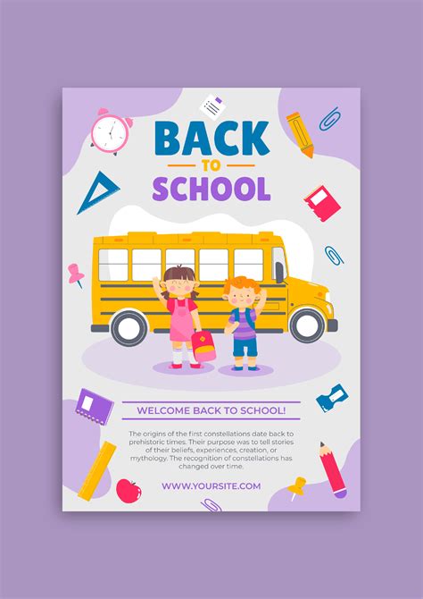 Design And Download This Cute Back To School Flyer Template