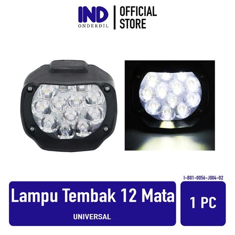 Jual IND Onderdil Lampu Tembak Bulat 12 Mata Universal 12 Volt LED