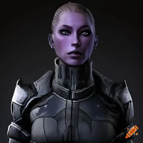 Image Of A Female Black Knight From Mass Effect On Craiyon