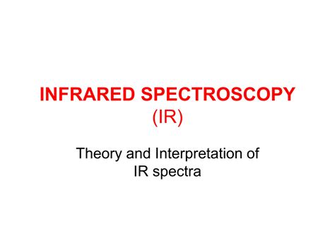 SOLUTION: Infrared spectroscopy ir spectrum of amines amides carboxylic ...