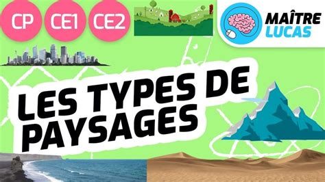 Les Diff Rents Types De Paysages Pour Les Cp Ce Ce Ma Tre Lucas