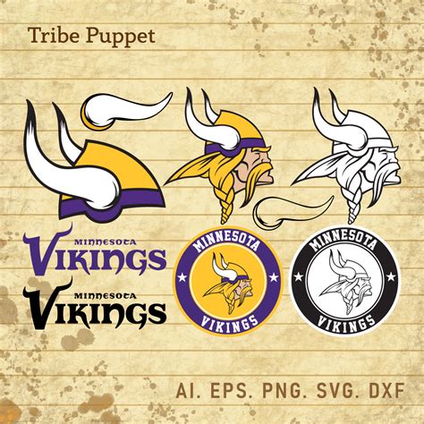 Minnesota Vikings Logo Vector Set Masterbundles