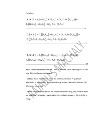 Quantum Axioms And Commutation Jacobi Identity PDF