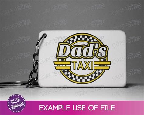 Dad S Taxi Svg Dads Taxi Sticker Clipart Dad S Etsy Digital