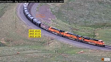 Solve BNSF 8549 BNSF 8115 BNSF 8158 At Arvada CO USA Jigsaw Puzzle