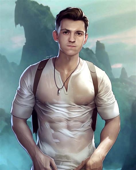 Tom Holland Uncharted By Nerdyart Twitter Tom Holland Anime Guys