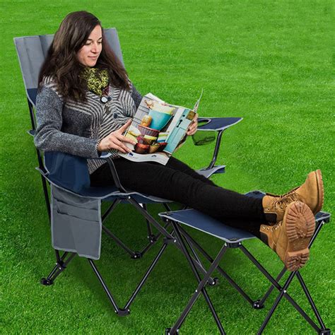 Supply Oversized Padded Recliner Camping Chair with Footrest Wholesale Factory - Fairwind