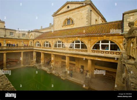 Roman Baths Bathsomerset England Stock Photo Alamy