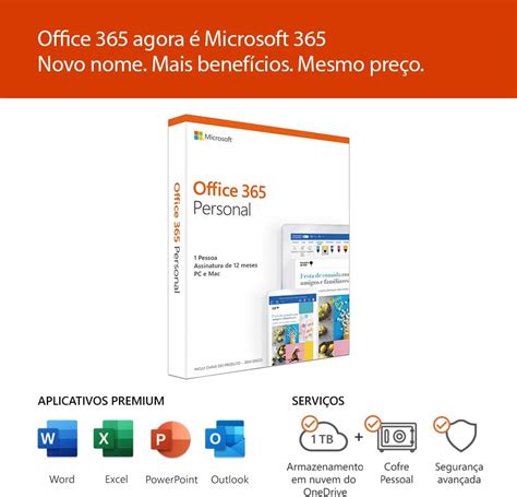 Microsoft 365 Assinatura Para Aplicativos Do Office