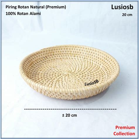 Jual Lusiosb Piring Rotan Natural Piring Rotan Buah Piring Rotan