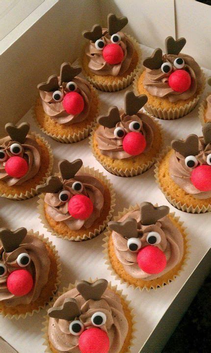 Reindeer Cupcakes Christmas Cupcakes Recipes Reindeer Cupcakes