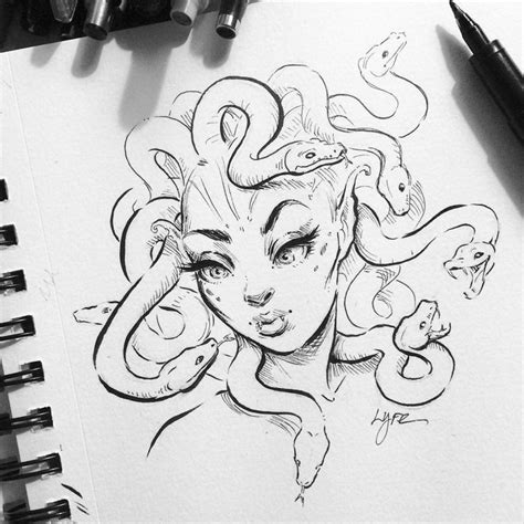 Collection 101 Wallpaper Simple Medusa Tattoo Outline Stunning