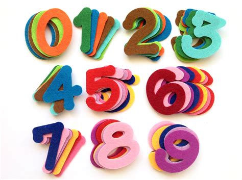 Felt Numbers 2 Inch Felt Die Cuts For Crafting And Sewing Felt Etsy