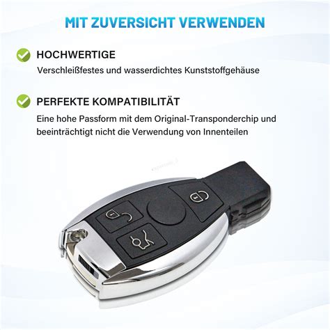 3 TASTEN SCHLÜSSEL GEHÄUSE FÜR MERCEDES BENZ W169 W210 W212 W203 W204