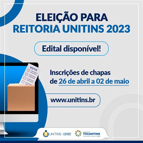 Unitins Comissão Eleitoral Divulga Edital Para Eleição De Reitor E