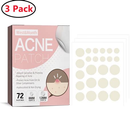 Cozyhome 3 Pack Invisible Acne Pimple Patches For Face 72 Counts