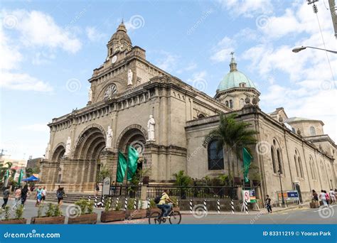 The Dome Of The Manila Cathedral, In Intramuros, Manila Editorial Image ...