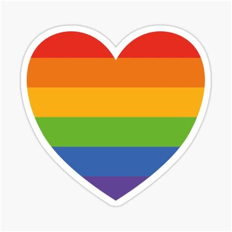 Gay Pride Flag Sticker By Designsbyriikka Redbubble