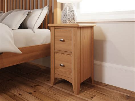 Kenmore Dakota Oak 2 Drawer Small Bedside Cabinet Assembled Archers