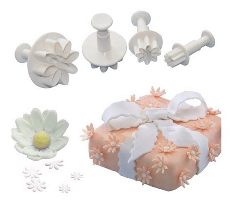 Cortantes Expulsor Flores Fondant Porcelana Fría Pasta Goma MercadoLibre