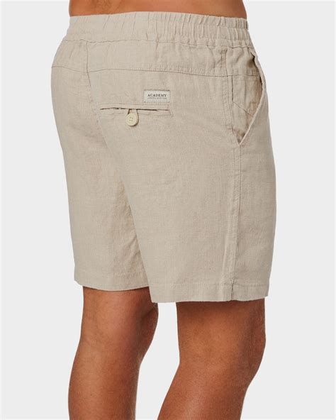 Academy Brand Riviera Mens Linen Short Oatmeal Surfstitch