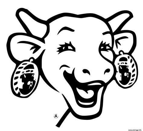 Vache Qui Rit Coloriage Coloriage Vache Rigolote A Imprimer Gratuit Az