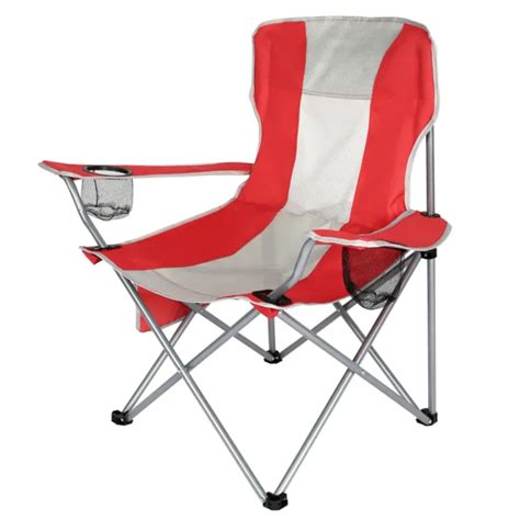 Chaise De Camping Pliable Pliante Avec Porte Boisson Sac Transport