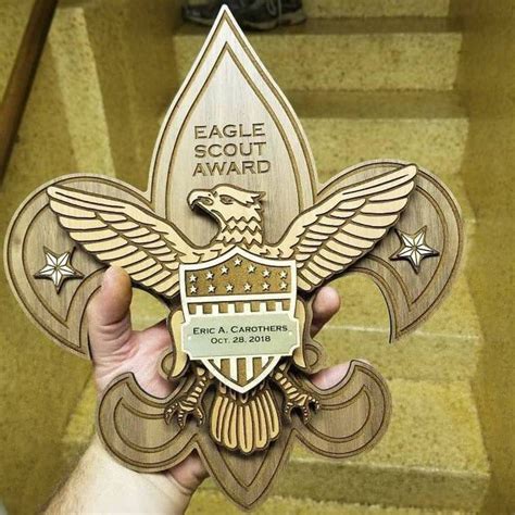 Personalized Eagle Scout Inspired Award Or Scout Plaque Etsy Eagle