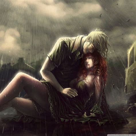 Sad Anime Couples Wallpapers on WallpaperDog