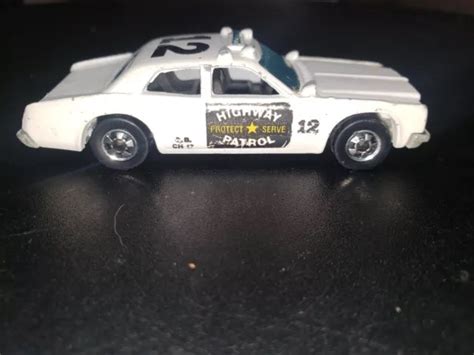 VINTAGE MATTEL HOT Wheels HIGHWAY PATROL CAR White BW Nice Hong Kong PicClick UK
