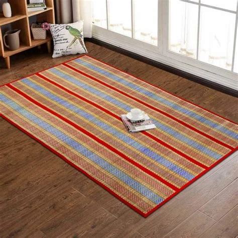 Red Checked New Korai Grass Yoga Mat At Rs 510 Piece In Kolkata ID