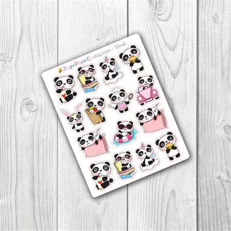 Panda Stickers | Etsy