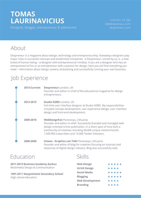 Free Resume Templates 2025 - Dorri Felicle