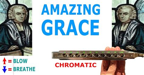 Harmonica TABS for Amazing Grace - Chromatic