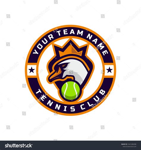 Swan Head Logo Tennis Team Logo Stock Vector Royalty Free 1641280498