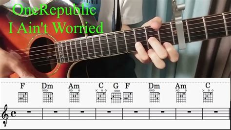 OneRepublic I Ain T Worried Guitar Tutorial YouTube