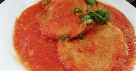 Tortitas De Papa En Salsa De Tomate Rojo Receta De Recetas Caseras Nora