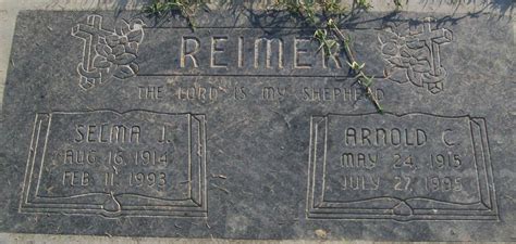 Selma J Jost Reimer Find A Grave Memorial