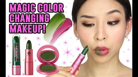 Magic Makeup That Changes Color Tina Tries It Youtube