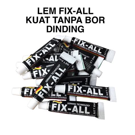 Jual Lem Fix All Kuat Tanpa Bor Lem Stainless Aluminium Kayu Ubin Lem