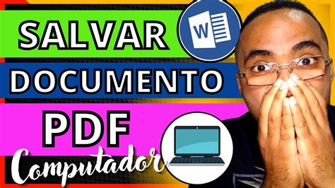 CONVERTER WORD Em PDF Como SALVAR WORD Em PDF Como SALVAR DOCUMENTO