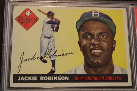 1955 Topps Jackie Robinson Card 50 PSA VG EX 4 EBay