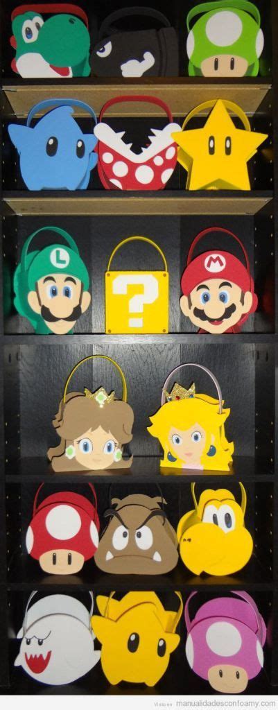 Manualidades En Goma Eva Bolsos Con Personajes De Mario Bros