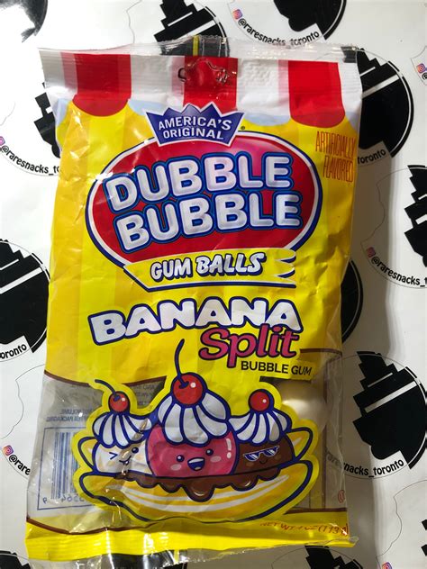 Dubble Bubble Banana Split Raresnackstoronto