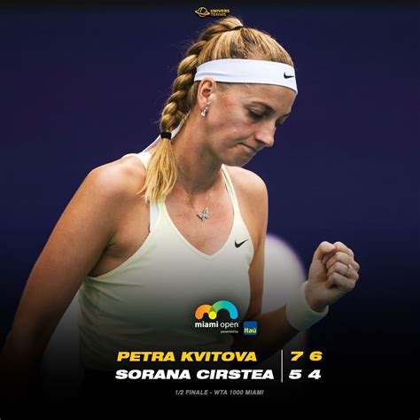 Univers Tennis On Twitter KVITOVA EN FINALE DE MIAMI La Double