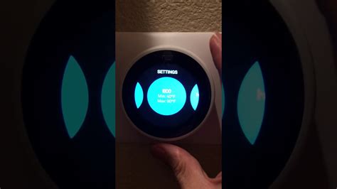 Nest Thermostat How To Manually Hold Temperature Youtube