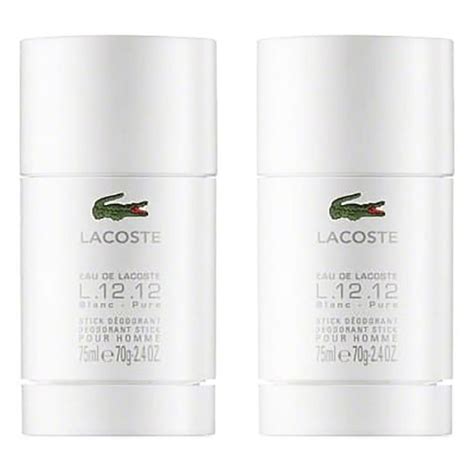 Eau De Lacoste L White Pure Deodorant Stick Pack For Men