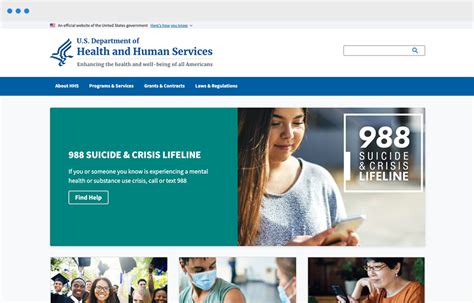 United States Department Of Health And Human Services Webfirst